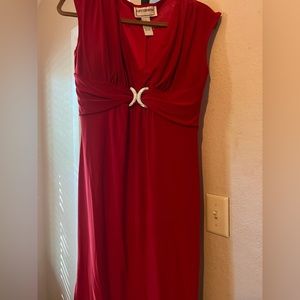 Red dinner dress